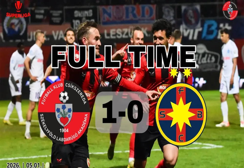 Csikszereda a învins FCSB cu 1-0 și a intrat în lupta pentru barajul de Conference League