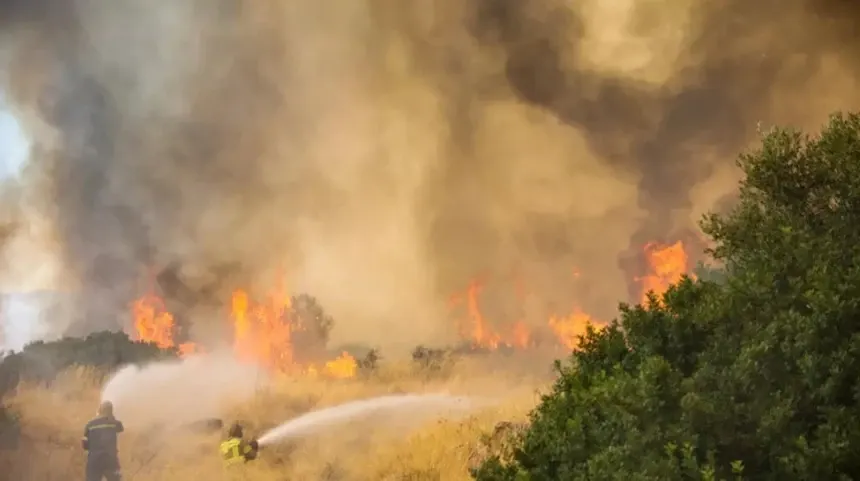 Risc major de incendii în Grecia