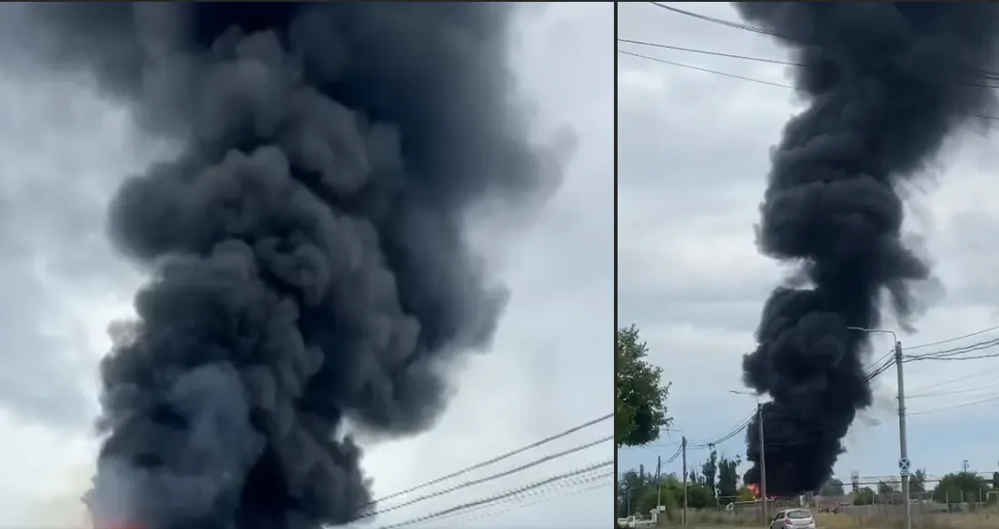 Incendiu de amploare lângă rafinăria Lukoil, din Ploiești. Populația, avertizată prin RO-ALERT: imagini uluitoare - VIDEO