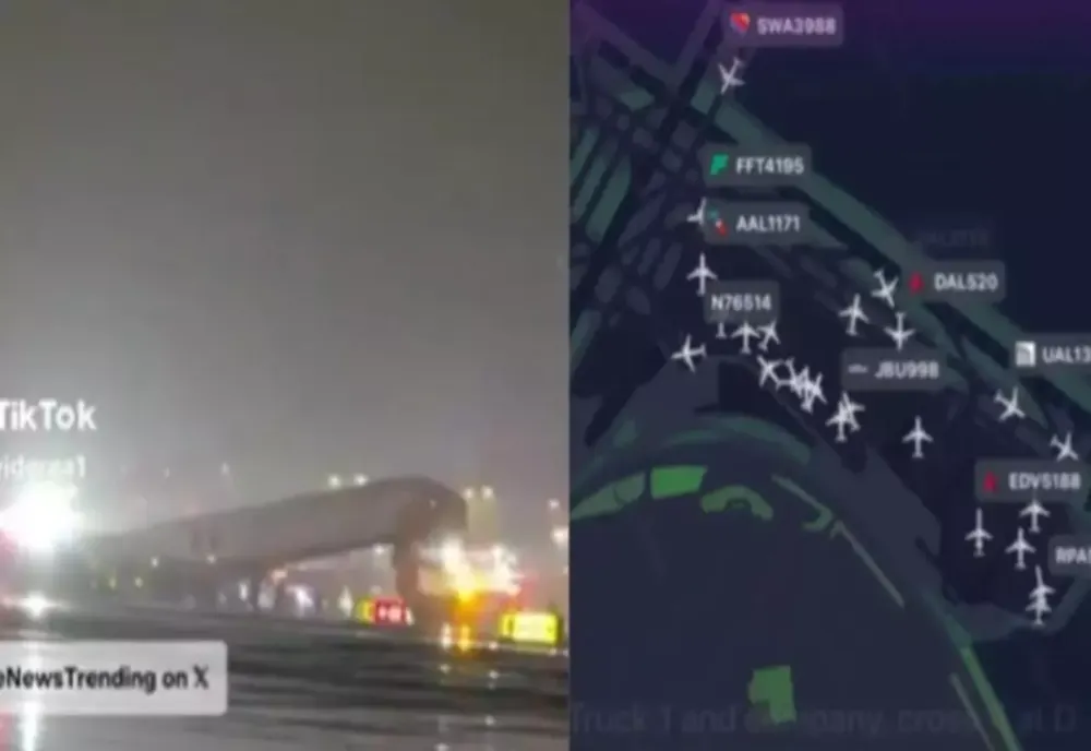 Incident aviatic la New York! Un avion Air Canada Express, implicat într-un accident pe pistă