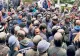 Protest masiv al minerilor în fața Guvernului