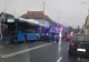 Trafic îngreunat în Sibiu. Accident între un autobuz și două mașini pe Șoseaua Alba Iulia